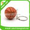Handmade Custom basketball shanped Leather Keychain Wholesale