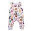 Cute Newborn Baby Boys Girls Romper Pajamas Sleeveless Easter Eggs Jumpsuit