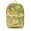 Shiny Backpack Laser Leather School bag Rainbow Daypack For Girl