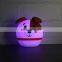 Cute dog funny night light rechargeable smart led night lamp for kids bedside