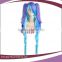 Long purple and blue beauty curly ponytail Hatsune Miku cosplay wigs
