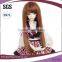 Wholesale Long Brown Straight Baby Doll Bjd Hair Wig