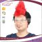 fashion cheap wholesale red and black fans cock party wigs