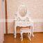 Bedroom white mirror dresser vanity dressing table with stool