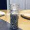 Adjustable Ceramic Grinding Mechanism Transparent Plastic Body Salt And Pepper Grinder