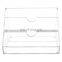 3-Slot Clear Acrylic Tabletop Mail Sorter Desktop Organizer