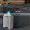 Indoor rectangular garbage bin home and office and kitchen stainless steel recycling big foot pedal bin