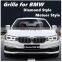 Black Silver diamond Front Kidney Grille Fit for BMW G30 G38 New 5 Series 2017-