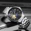 GUANQIN GJ16212 Luxury automatic mechanical moon phase 22 band metal stainless steel old watch brands
