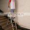 Double side telescopic aluminum step ladder with 2.6m+3.2m