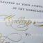 Letterpress and Gold Foil Printing Invitations