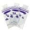 Double zipper bpa free food grade liquid plastic breast milk storage bags