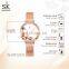 SHENGKE SK Factory Production Direct Wholesale Watches K0139L Luxury Chain Mesh Belt Watch