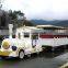 Attraction electric tourist road train sightseeing tourist trackless train manufacturer