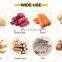 Automatic Cassava Radish Brush Washer Stainless Steel Potato Carrot Vegetable Washing Machine
