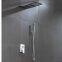 Ultra thin three functions shower overhead rain and waterfall wall mounted
