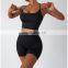 Tiktok Hot Recycled Nylon Fabric Breathable Fitness Bra And Shorts Sportswear clothing Workout Gym Sports Yoga Sets