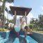 Water park equipment can sled slide