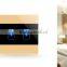 Newest Gold 2 Gang Crystal Glass Panel 433MHZ WIFI Smart Electrical Wall Remote Wireless Switch