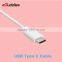 TPE jacket 1m white color round cable fast transfer 2.0 usb c                        
                                                                                Supplier's Choice