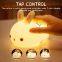Cute Bunny Baby woodland Rabbit LED Night Lights Kids Lamp 7 Colors Animal Silicone Lights for Children Bedroom Decoration Gifts