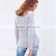 Women long sleeve 100%cotton fashionable t shirt design comfortable t shirt TS040