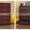 Home Furniture Metal Vintage Color Steel 5 Drawer Bedside Cabinets