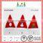 Red and white color with reindeer antlers christmas hat