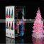 Luminous night market stalls selling toys colorful Crystal acrylic Christmas tree