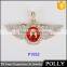 High quality 100% 925 sterling silver wing pendant necklace with zircon