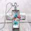 Pressed Flower Multi-Colored Cross Pendant Necklace
