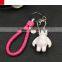 Baymax keychain high quality PU leather key chain Baymax mold