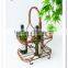 LC-86732 Unique home decoration iron metal wire wine racks