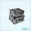 2016 new latest making antique wooden storage trunk sheet metal box