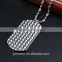 New Stainless Steel Necklace Dog Tag Pendant Jewelry Ball Chain And Leather Chain