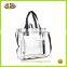 Fashion clear pvc handbag shoulder bag, transparent pvc tote bag, women clear shopping bag