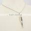 Charm 316L Stainless Steel Silver Chili Pendant Necklace