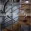 Prefabricated round oak stainless steel stairs , home stairs---YUDI