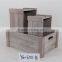 Custom solid wood box as storage basket or planter