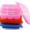 BPA Free Silicone Baby Blocks Freezer Storage Container
