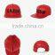 fashion custom 5 panel printed leather hats