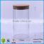 2100ml Clear Straight Sided Wide Mouth Airtight Glass Container Jars With Cork Lid