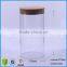 2100ml Clear Straight Sided Wide Mouth Airtight Glass Container Jars With Cork Lid