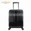 Black color hard shell luggage with spinner wheels