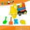 Best plastic sand beach toy 4pcs car with elephant rabbit mold beach toys