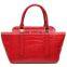 CSS1255-001 New arrived designer leather handbags bright red croco pattern brand women bags