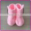 Wholesale handmade knitted crochet baby booties newborn baby warm socks cute girls crochet booties