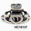 glitter rhinestone heart shaped hair claw clip stock