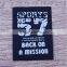 Cotton logo printed pantyhose label in guangzhou johor bahru cutting machine