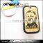 Fashion wooden style keychains with different human head portrait